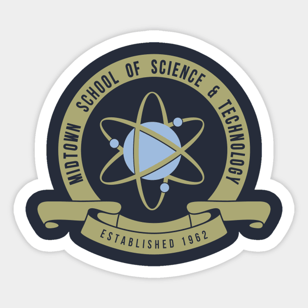 midtown school of science Sticker by halfabubble